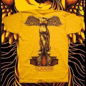 Goodbie Victory Gold Tee size M